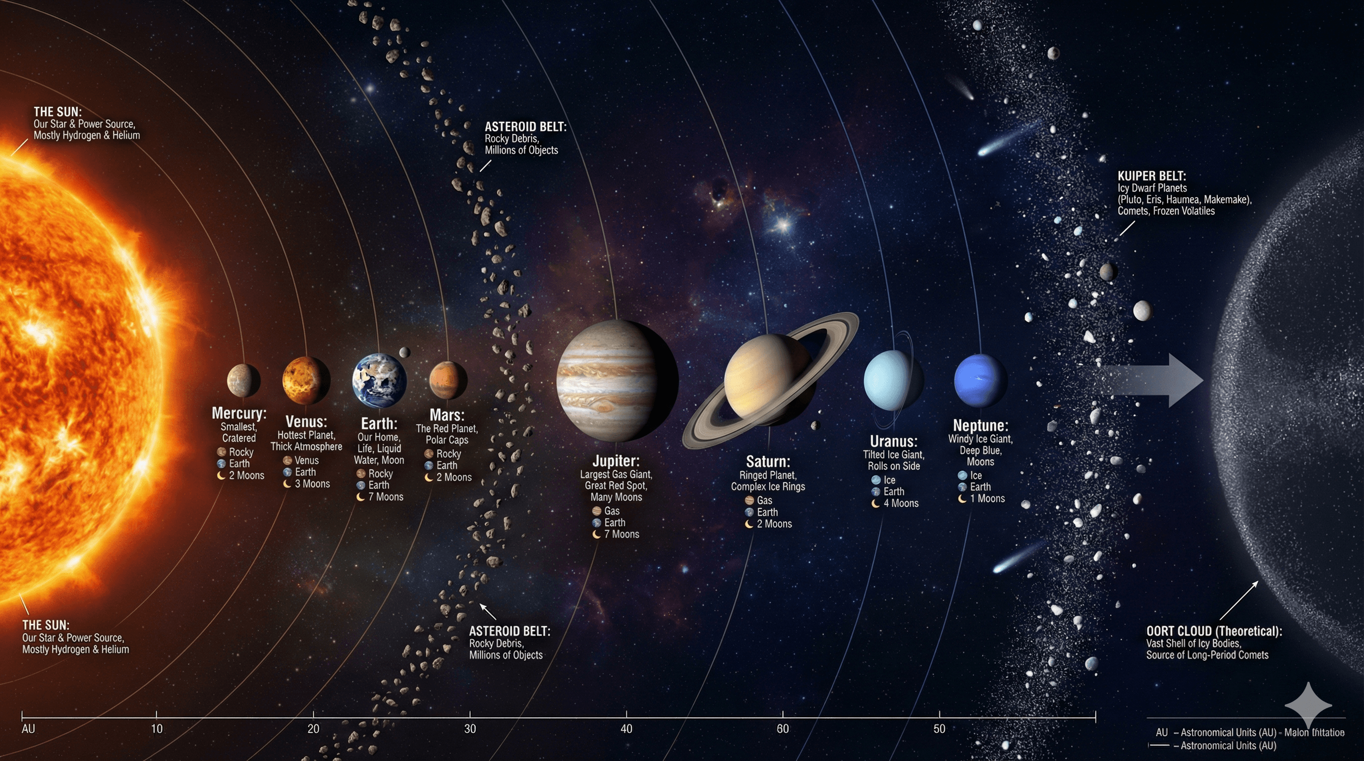 Solar System Posters display